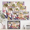 thumbnail image 4 of Designart Fleurs Tropicales VIntage III ART MURAL À CADRE FLOTTÉ, 4 of 4