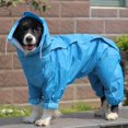 thumbnail image 3 of Imperméable pour Chien avec Capuchon Amovible, Manteau pour Chien d'Extérieur à Cordon de Serrage Ajustable, Veste Imperméable pour Chien, Veste de Pluie avec Capuchon et Trou pour Collier, 10 Tailles, 18, 3 of 7