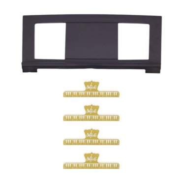 Yinanstore Support de Partitions Électronique pour Clavier, avec Pinces à Partitions, Support de Partitions Portable pour Débutants, Cadeaux avec Quatre Pinces Dorées