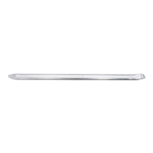 Unique Bargains 20' Metal Tire Changer Machine Coats Bead Lifting Tool Pry Bar Lever for Car. A silver-tone metal pry bar with a matte finish, measuring 20 inches in length, designed for tire changing tools, including mounting and de-mounting tires. Features two curved ends for versatile applications and a durable construction to withstand prying pressure. Often used in automotive repair settings for precise tire adjustments.