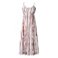 thumbnail image 3 of HKEJIAOI Robes de Cocktail Offres Liquidation Cadeau de la Saint-Valentin Femmes Teinture sur Nœuds Plage Chandail Maxi Boho Robe d'Été Dames Ample Longue Robe Nuisette Rouge, 3 of 7
