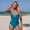 Blue, variant on TIMIFIS Womens Summer Swimsuit High Cut One Piece Bathing Cute Tummy Control Beach Sun Slimming Push Up Swimwear for Board Volleyball Surfing Activity
