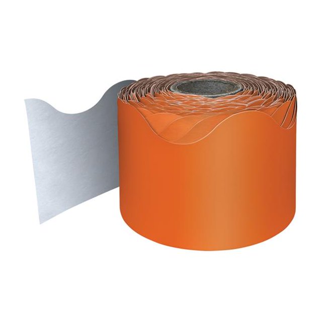 Carson Dellosa Education CD-108466 Rolled Scalloped Borders, Orange