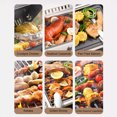 thumbnail image 3 of Gril au Charbon de Table, Gril BBQ Conception de Four Cheminée Portable Poignée de Transport en Bois Composite Corps en SUS Gril Double Face pour Parc Urbain, 3 of 7