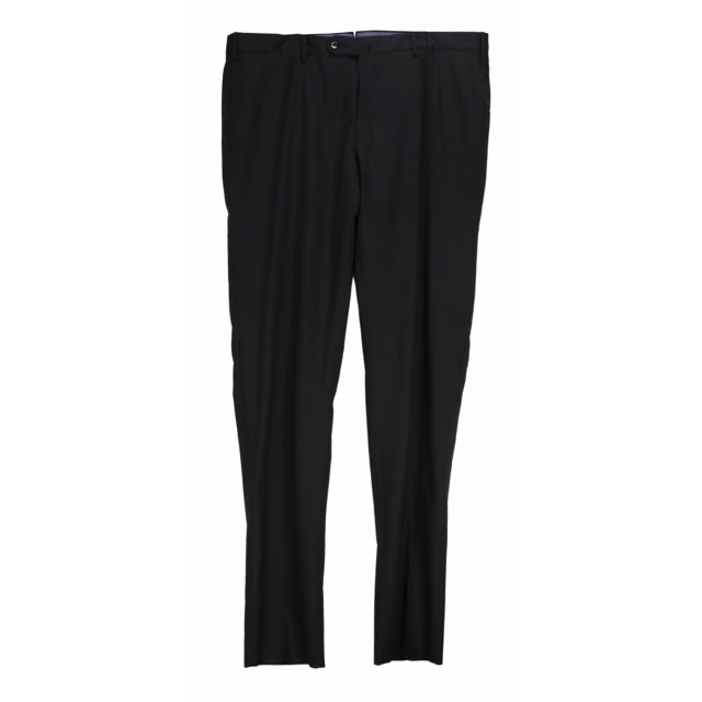 PT01 Men's Black Slim Fit Wool Dress Pants - 54