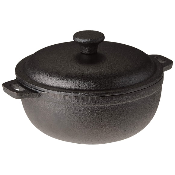 Old Mountain Pre-Seasoned Cast Iron 2 Cup Mini Dutch Oven, 5.25X3.75 inch, Cast Iron