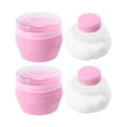 thumbnail image 4 of 2 Ensembles Houppette Portable Bébé Enfants Corps Talc Houppette Cadeau de Shower pour Bébé, 4 of 6