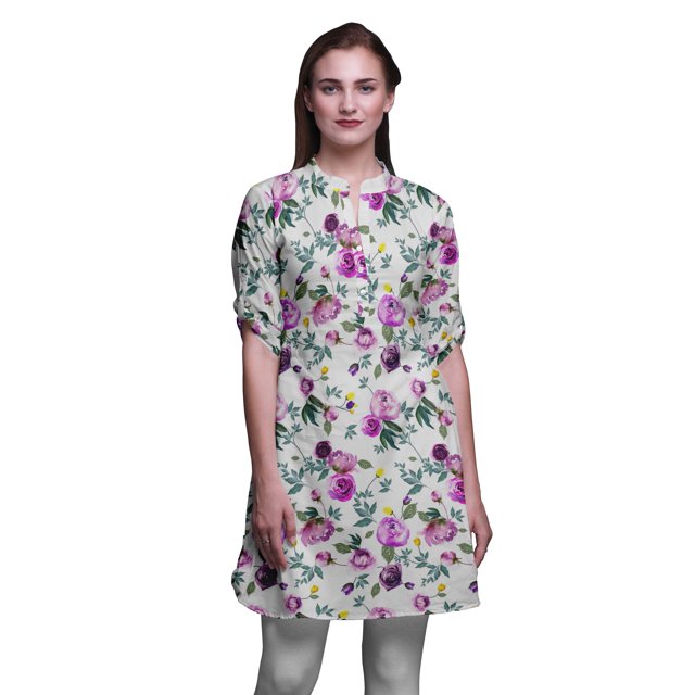 Bimba Printed Kurtis For Women Short Kurti For Girls Straight Tunic Tops
