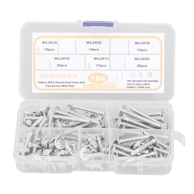 Round Head Self Drilling Screws, M4.2 Rust Proof Carbon Steel Self Drilling Screw For Woodworking