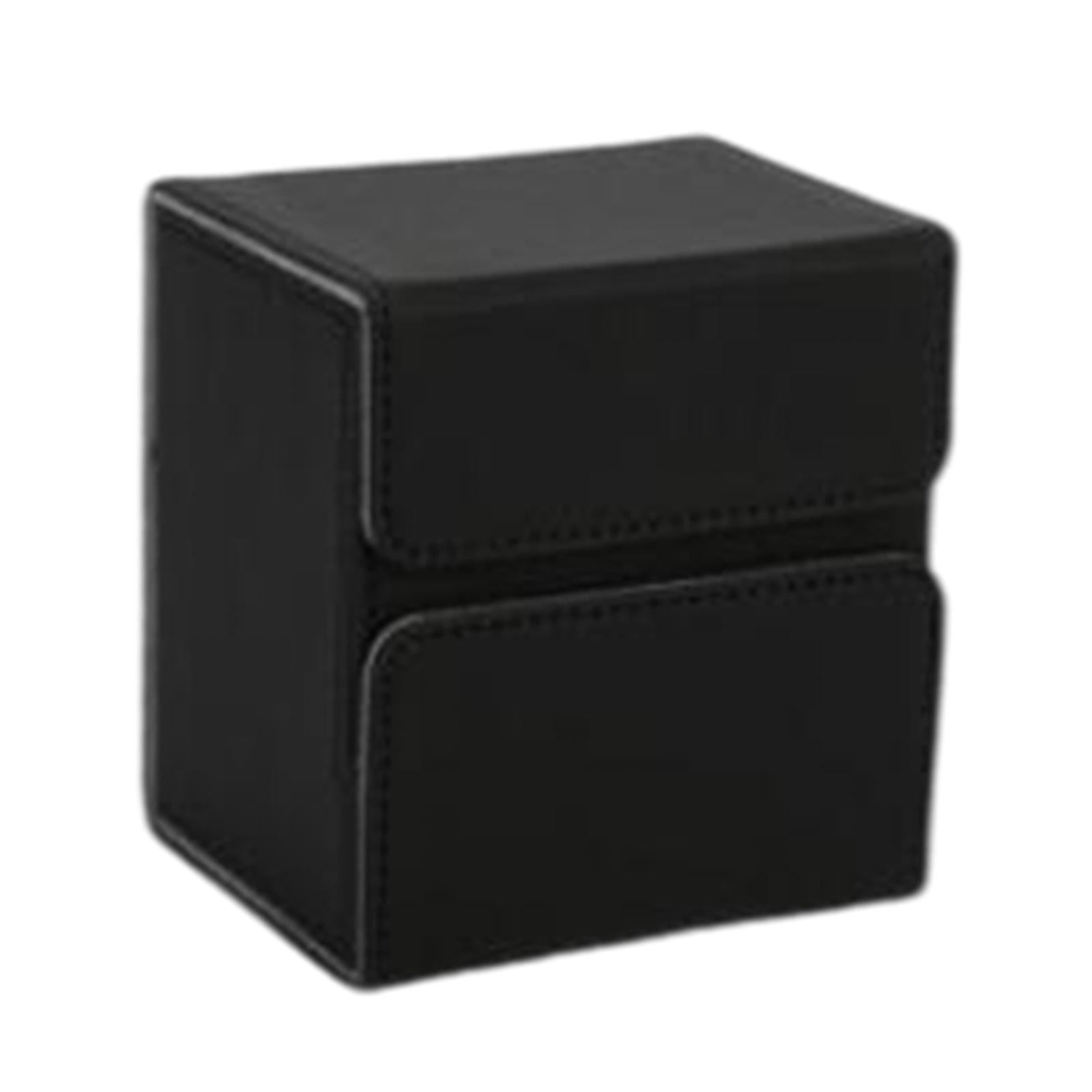 Boîte de Deck de Cartes à Collectionner Premium, Support de Rangement Organisateur Robuste Passe-Temps avec Fermeture Enfants Durable Standard Carte de Jeu pour Tcg Noir