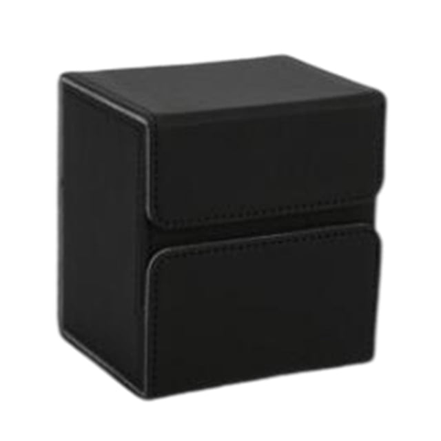 Premium Trading Card Deck Box, Holder Storage Organizer Sturdy Hobbies W/ Closure Kids Children Durable Standard Game Card for Tcg black