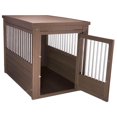 thumbnail image 3 of New Age Pet InnPlace Large Brown Dog Crate With Stainless Steel Spindles, 3 of 4