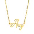 thumbnail image 1 of KISPER 18K Gold Plated Stainless Steel Personalized Name Pendant Necklace, Amy, 1 of 6