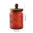 thumbnail image 3 of Linnome Colored Glass Storage Jar 700ml Sealed Airtight for Kitchen Snacks Tea Food Container 3.74x6.89in Z2-Red, 3 of 6