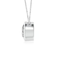 thumbnail image 2 of Angara Collier en Diamant Naturel - Collier Solitaire en Diamant Rond Serti Clos en Or Blanc 14 K pour Femmes, 2 of 10