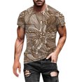thumbnail image 2 of EGNMCR Men's Fashion Summer Neckline T-shirt Printing Pattern Short Sleeve, 2 of 5