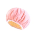 thumbnail image 1 of Aodebiao ​​Double Layer Printed Shower Cap - 11.4 Inch Elastic Hair Protection Cap for Bathing, Sleeping & Makeup (EVA Material, Reusable, Waterproof) - Stylish Lace Design for Women, 1 of 2