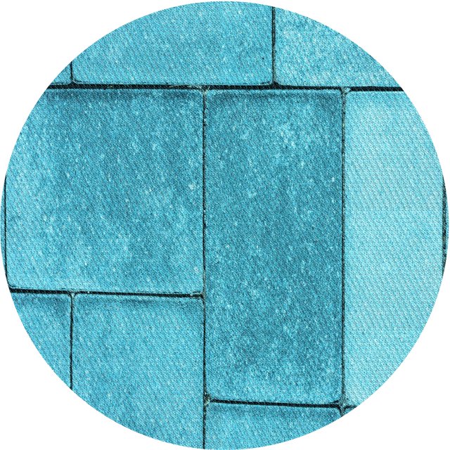 Ahgly Company Tapis d'Intérieur Ronds de Style Transitionnel Lavables à la Machine, Vert Turquoise Foncé, 3 Pieds Rond
