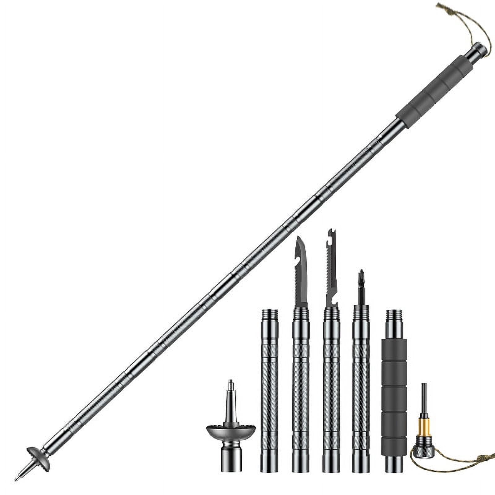walking stick multi purpose trekking pole Trekking Poles, Survival Walking Stick Multitool, Lightweight Hiking Poles  for Women Men, Survival Hiking Stick, Upgraded Thickened Aluminum Alloy Walking  Poles