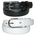 thumbnail image 1 of CTM® Ceinture Habillée en Cuir de Base pour Enfant (Lot de 2 Couleurs), 1 of 3