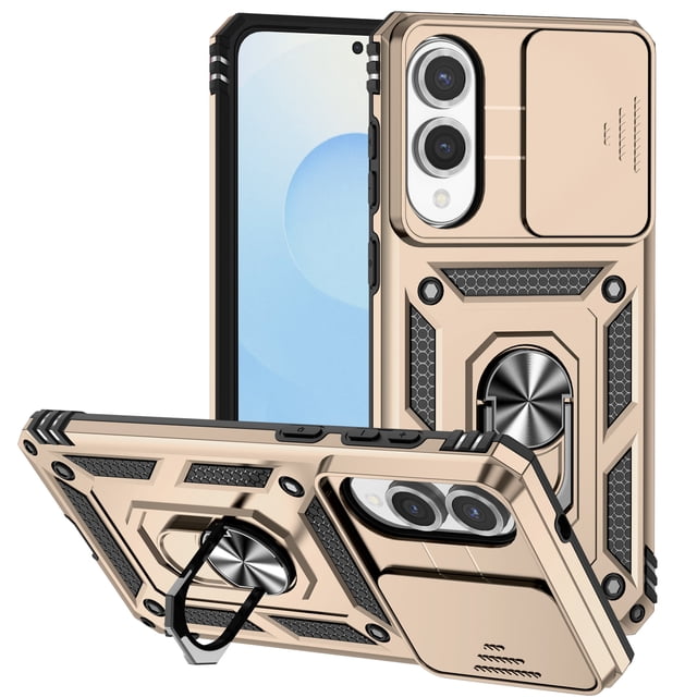 TYJKeJi Case with Stander Holder Kickstand Drop Resistant Shockproof Case For Samsung Galaxy S25 Edge