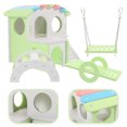 thumbnail image 2 of 1 Ensemble de Cachette Décorative pour Hamster, Pont Résistant à l'Usure pour Hamster, Jouet pour Hamster, 2 of 7