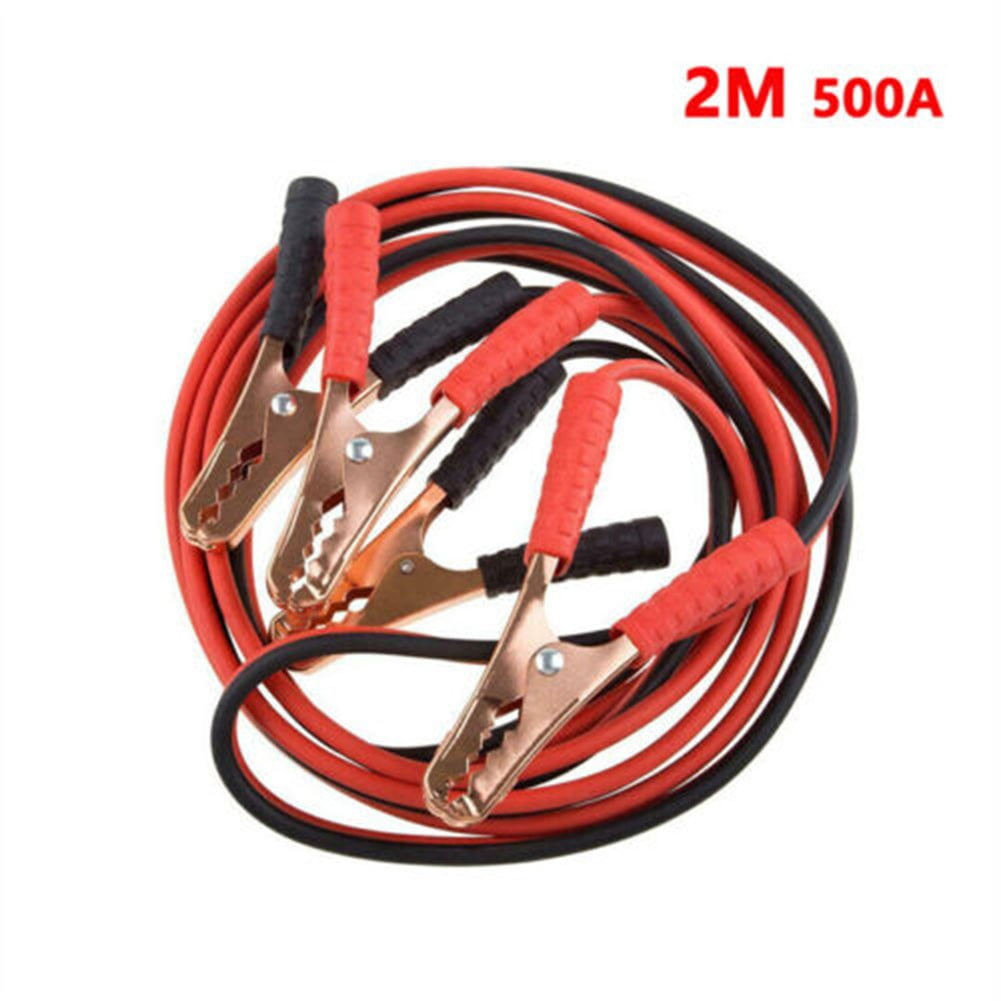 Quick and Safe For Car Battery Boosting Cables 2M 500AMP Strong Conductivity