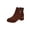 Brown, variant on Pisexur Chelsea Boots for Women Platform Ankle Boots Chunky Lug Sole Boots Slip on Elastic Fall Boots Wedges Block Booties