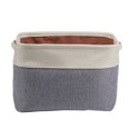 thumbnail image 2 of Sundries Storage Basket Foldable Cotton Linen Box For Home Bedroom Houseroom, 2 of 3