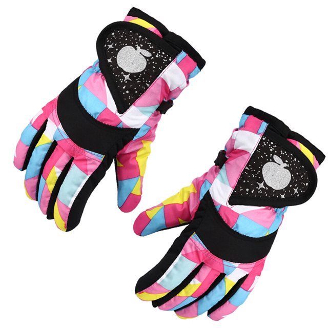 Gants Chauds pour Enfants, Mitaines d'Hiver Coupe-Vent Gants de Ski pour Enfants Expérience Inégalée