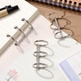 thumbnail image 5 of KAKOWELY metal binder rings 20pcs Binder Rings Desk Calendar Binding Rings Notebook Binder Rings Clips Binding Spines Combs Paper Book Binding Tools1.57"X0.98"X0.98", 5 of 5