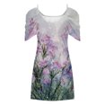 thumbnail image 4 of Robes d'Été Grande Taille pour Femmes 2024 à Imprimé, Manches Courtes, Épaules Dénudées, Col Rond, Économisez jusqu'à 65 % de Rabais!, 4 of 5