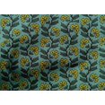 thumbnail image 4 of oneOone Cotton Poplin Fabric Leaves & Floral Block Decor Fabric Printed BTY 42 Inch Wide, 4 of 4