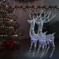 thumbnail image 1 of vidaXL XXL Acrylic Christmas Reindeers 250 LED 2 pcs 180 cm Multicolour, 1 of 1