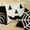 thumbnail image 4 of Wangscanis Housse de Coussin, Taie d'Oreiller Carrée à Motif de Dessins Animés d'Halloween, 4 of 6