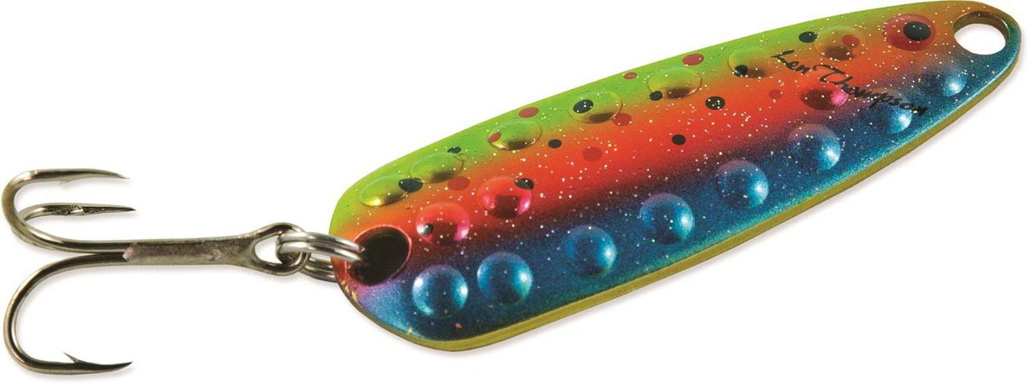 Len Thompson Fishing Lure - 13 MR - Dimpled Series Metallic Rainbow - 5/8oz