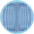 thumbnail image 1 of Ahgly Tapis Rond Lavable en Machine Intérieur Transitionnel Bleu Iceberg, 4 Pieds Rond, 1 of 7