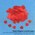 thumbnail image 1 of Langgg Paper Scraps Mini Heart Shape Wedding Accessory Plastic Material Confetti Tabletop Ornament for Valentine's Day red silver10mm 5Set, 1 of 6