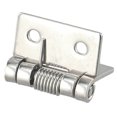 thumbnail image 2 of MYG for Stainless Steel Self-Closing Spring Door Hinges 2-Pack, Heavy Duty Hardware for Cabinets Boxes Instrument Cases, 1 Inch Options, Silver Brushed Finish, 2 of 10