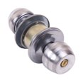 thumbnail image 4 of NIYANGLE 1Set Silver Stainless Steel Round Door Knob Lock for Bedroom Interior Doors with Keyed Entry and Anti Rust, 4 of 8