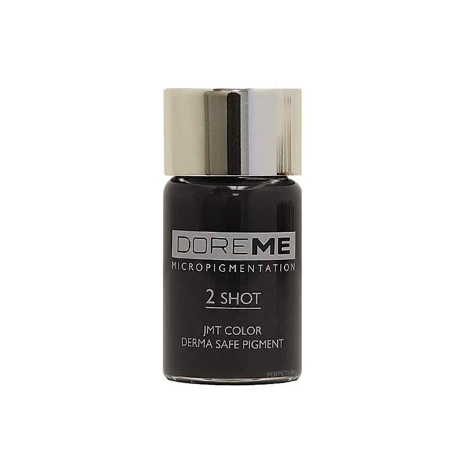 Doreme 2 Shot Manual Permanent Makeup Pigment Ink for Microblading (Grey Black 804)