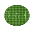 thumbnail image 1 of Sports Area Rug, Football Shaped Floor Mat (24x24 Inch) – Ultra-Soft Sports Theme Area Rug with Backing for Bedroom, Dorm, Hallway & Porch, 1 of 6