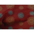 thumbnail image 4 of oneOone Cotton Cambric Fabric Spiral & Floral Block Printed Craft Fabric BTY 56 Inch Wide, 4 of 4