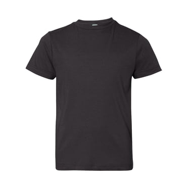 Youth Fine Jersey Tee, M, Black