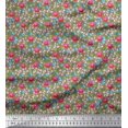 thumbnail image 1 of Soimoi Rayon Fabric Leaves & Floral Artistic Decor Fabric Printed Yard 56 Inch Wide, 1 of 5