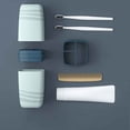 thumbnail image 4 of Birdeem Battery Storage Box, Travel Toothbrush Cup Portable Wash Cup Toothbrush Home Storage Box Tooth Cylinder Mouthwash Cup Travel Toothbrush Box Set, 4 of 6