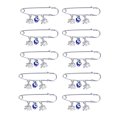 thumbnail image 1 of 10 Pcs Broche Résiste à la Négtivité Apporte Bonne Chance Belle Couleur Large Gamme Applications Costume Broche, 1 of 14