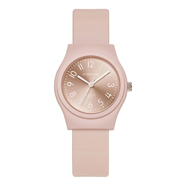 Student Watch Digital Candy Color Fashion Casual Silicone Quartz Ladies Wat Z4P2