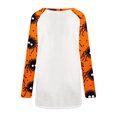 thumbnail image 5 of Costumes d'Halloween pour Femmes 2023 en Liquidation Surdimensionnés Femmes Décontracté Manches Longues Col Rond Hauts Blouse Ample Imprimé d'Halloween, 5 of 5