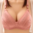 thumbnail image 2 of B91xZ Women's Comfort Wireless Bra Soft Touch Breathe Bralette,Watermelon Red C, 2 of 3